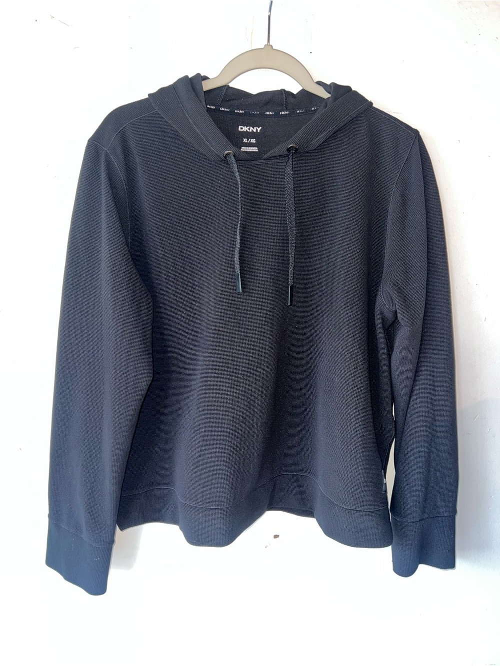 DKNY Men’s Black Crewneck Hoodie Sweater